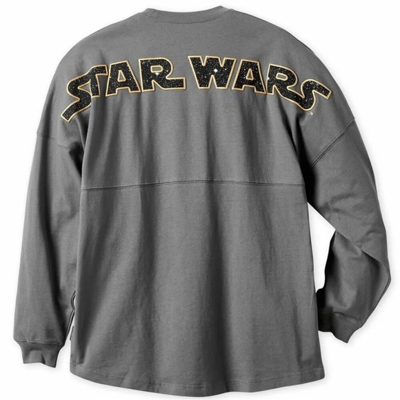 Star Wars Tops - Star Wars Galaxy’s Edge Disneyland Gray Spirit Jersey